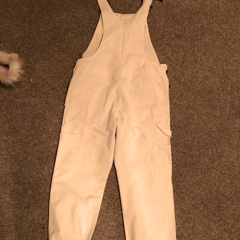 White Carhartt overalls (Small)